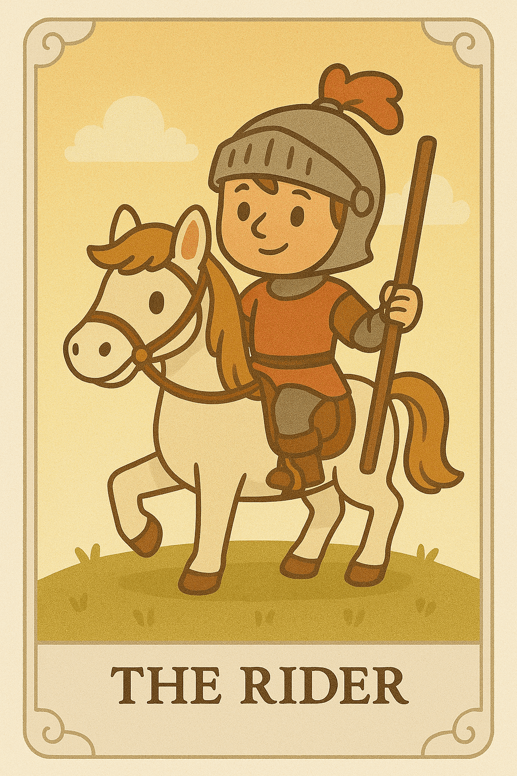 Lá bài Lenormand Rider - Kỵ Sĩ